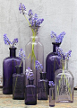 紫色薰衣草瓶子
