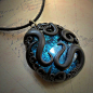 Tentacled Turquoise Glass Necklace - Buy Cthulhu Mythos gothic jewelry online at Cthulhu Jewellery and Gifts: Cthulhu Mythos, Buy Cthulhu, Glasses Necklaces, Turquoise Accessories Men, Turquoise Glasses, Gothic Jewelry, Jewelry Online, Cthulhu Stuff, Cthu