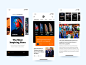 News App dribbble uitrends concept design brand and identity userinterface uidesign illustartion iphonex ios branding brand black  white ux ui app concept appdesign app news feed news newsapp