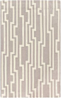 Surya MKP1012-3656 Market Place 4' x 6' Rectangle Wool Hand Woven Geometric Area Gray Rugs Area Rugs
