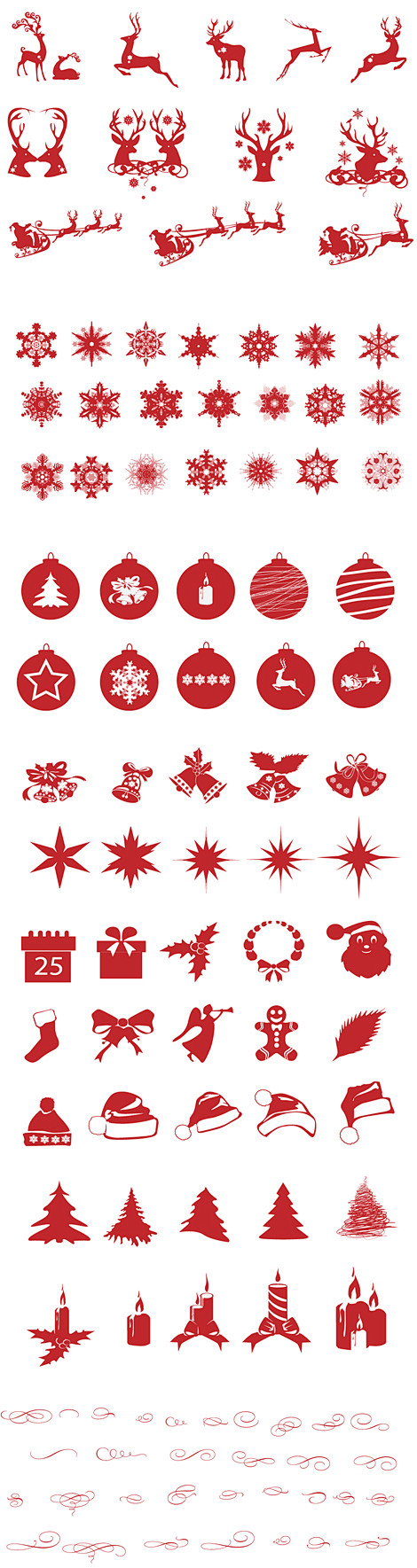 可爱圣诞节ICON图标 ui设计