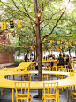 亮丽有趣的都市公共装置 | 餐桌之上 : 都市活力餐桌