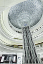 Shopping centre covered in silver balls by UNStudio