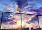 clouds gecko_(artist) original scenic sky sunset
