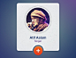 Dribbble - Profile Widget by DX GRAPHIC