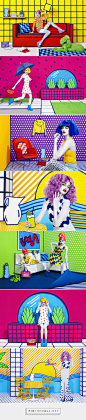 Sagmeister & Walsh turn reality into pop art props for department store campaign: 