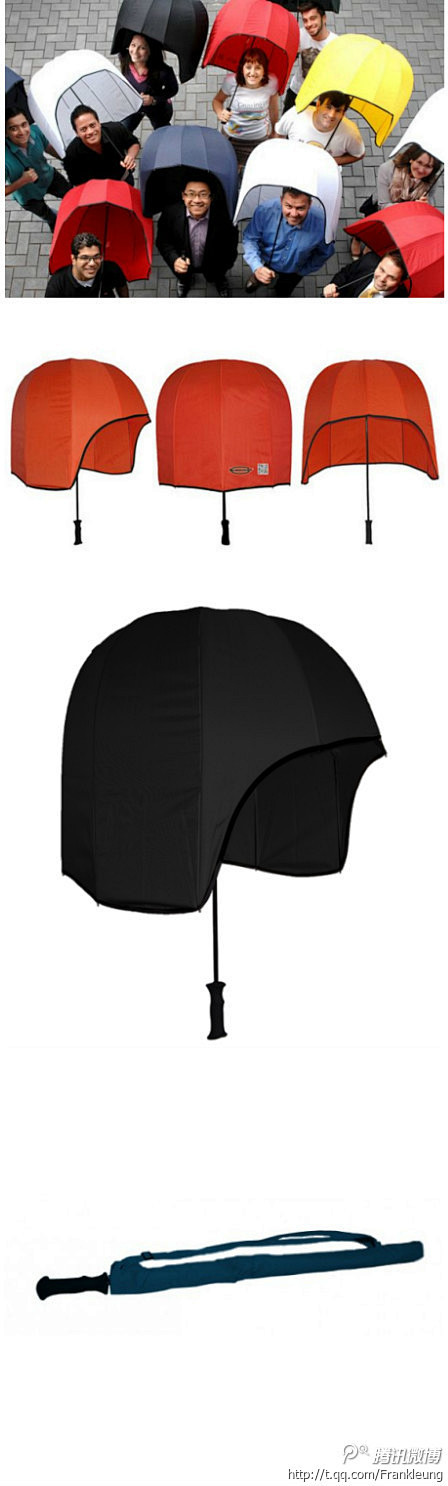 【头盔雨伞】头盔造型可在雨天为您提供更严...