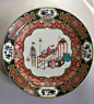 Large porcelain Kangxi-style dish (diameter 43 cm) - China - late 20th century