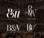 婚礼logo-b&w
