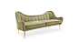 HERMES 2 Seater Sofa Modern Contemporary Furniture by BRABBU  is the result of a message that travelled through time.