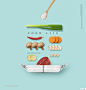 食物搭配营养膳食烹饪食材美食主题海报PSD素材
