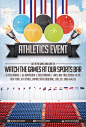 Print Templates - Athletics Sports Flyer | GraphicRiver