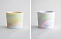 Bureau Sacha Von Der Potter 是三个专注于图形和展览设计的设计师在瑞士创立的工作室。Svdp度假系列是他们推出的陶瓷系列。这个系列的陶瓷相当特殊，不需要烘烤每一件都是设计师手工制成，独一无二。颜色像五彩的云烟一样缭绕在陶瓷的表面。迷影动感，旖旎空达。 (8)