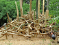 DESIGN FOR PLAY [MOVE] Climbing structures with tilted and uneven parts make for challenging physical activity [Playground Nests by Kukuk, Germany].