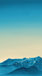 唯美天空雪山H5背景- HTML素材网