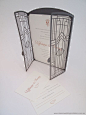 Great Gatsby Gate Fold Wedding Invitation - by Classic Wedding Invitations- http://www.classicweddinginvitations.com.au/laser-cut-gatsby-gate-folder/- From $8.50: