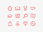 60 line icons - PSD + AI + EPS