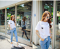 캐주얼 레드라인 운동화 : Romantic & Trendy Looks, Styleonme