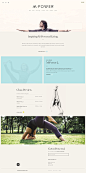 瑜伽的力量！M•Power Yoga瑜伽健身馆HTML5酷站。酷站截图欣赏-编号：101830