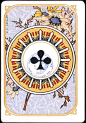 Entertainment - Playing card - Ace of Clubs - Art Nouveau: 