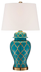 Moorish Pattern Ceramic Table Lamp - traditional - Table Lamps - Lamps Plus