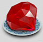 红色的钻石图标设计欣赏