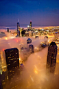 芝加哥。雾夜。