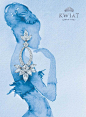 Watercolor Painting Advertising Campaign for Luxury Fine Jewelry Brand, Kwiat. Includes Embossed and Engraved Logo Design by Benard Creative.: 