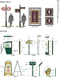 限速禁鸣牌　多项指示牌　会所多项指示牌　总平面图　多向指示牌　温馨提示　小区环境标识logo设计