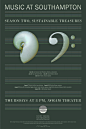 2008 music at southampton stony brook university poster by milton glaser