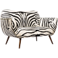 Emporium Home Zebra Settee