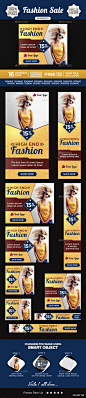 Fashion Banners Design Set - Banners & Ads Web Elements