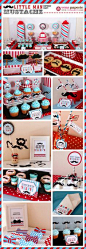 Little Man Mustache Birthday Party Package Personalized FULL Collection Set - PRINTABLE DIY - PS829CA1x. $35.00, via Etsy.