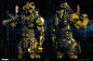 Call of Duty: Black Ops 3 - REAPER, Peter Zoppi : These are a variety of body models and texture skins for the Reaper from Black Ops 3.  I was responsible for High Poly Modeling, Low Poly Modeling, UV Layout, Normal Baking and Texture Painting.