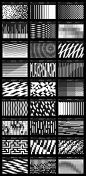 ARC Research : Decomp study of 25 geometric patterns identified in real architecture all around the world. Presented in black and white posters with references to structure’s name, location, and architect.