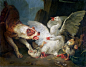 Юэ, Жан Батист (Париж 1745-1811) -- Нападение собаки на гусей