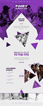 独特的网页设计，时髦的紫色奶##网页设计设计（http://www.pinterest.com/aldenchong/）