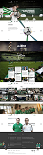 Big images and lots of parallax scrolling in this promotional one pager for 'LOTOS Young Footballers'.