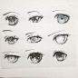 Choose  my eye version a couple months before. Will do my latest eye styles if i have time ^^" #drawing #tbt #throwback #deletelater #anime #eyes #art #girl #sketch #doodle #lineart #inkart