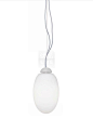 意大利原装进口FLOS BRERA S白色椭圆球蛋形玻璃灯罩客厅卧室吊灯