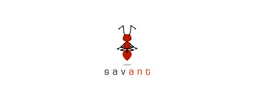 以蚂蚁为元素的创意logo设计欣赏