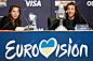 KYIV, UKRAINE - MAY 14, 2017:   Salvador Sobral from Portugal at the Press conference during Eurovision Song Contest, in Kyiv, Ukraine   