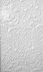 white.quenalbertini: Embossed Whi- te Wallpaper | It's a Colorful Life