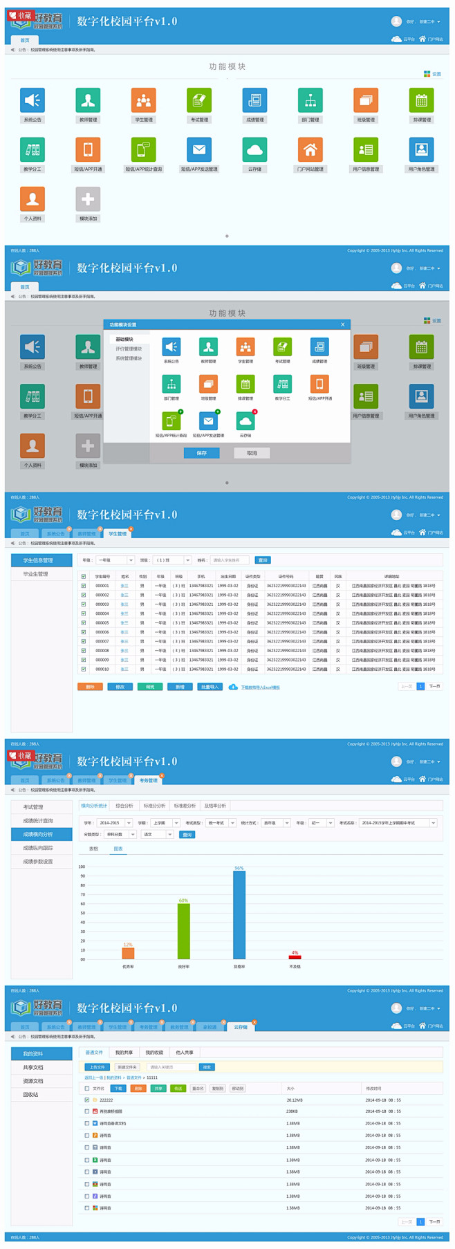 数字化校园后台系统_UI设计_UI_UI...