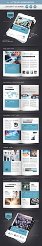 CORPORATE BROCHURE TEMPLATE A4 & Letter 12 PAGES - GraphicRiver Item for Sale