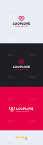 循环爱标志模板——符号标志模板Loop Love Logo Template - Symbols Logo Templates商业、服装、商业、设计、设计师,下降,友谊,心,行,标志,循环,爱,男人,现代,轮廓,粉红、专业、红、关系、销售、购物,网站,商店,模板,内衣,网络,女人 business, clothing, commercial, design, designer, drop, friendship, heart, line, logo, loop, love, man, modern, ou