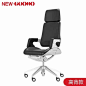 Newguoao真皮座椅简约舒适办公椅高背老板椅家用电脑椅人体工学椅-淘宝网