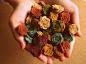 Wool Felt Flowers -  MINI Posies Custom Listing For YOU - 50 Dimensional Wool Felt Flowers