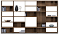 Contemporary bookcase / MDF / custom MEDA by Morten Georgsen BoConcept