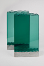 层压透明浮法玻璃与浇注的混凝土基础。Laminated clear float glass with cast concre.jpg